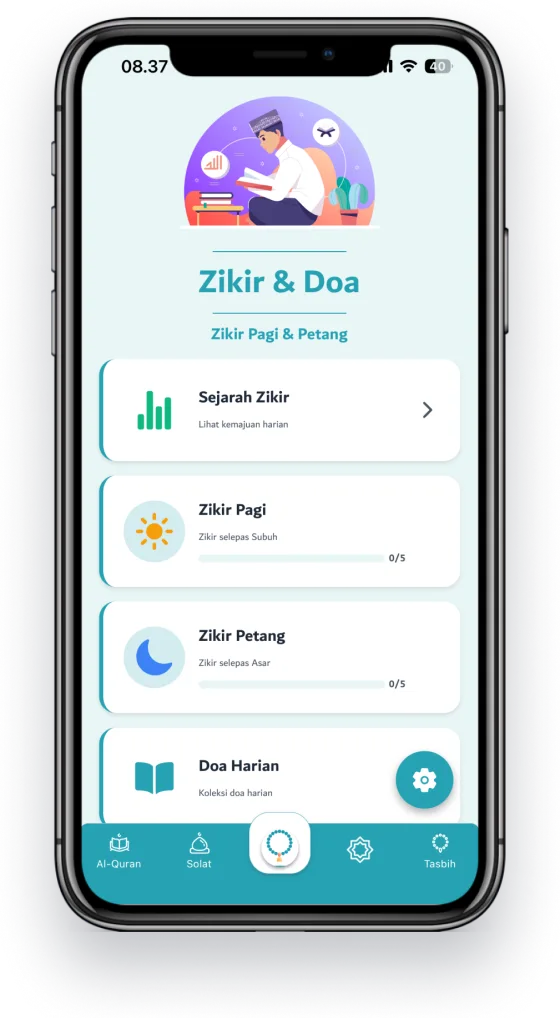 Dzikir App: Aplikasi Zikir & Tasbih Digital Percuma Tanpa Iklan | Dzikir App