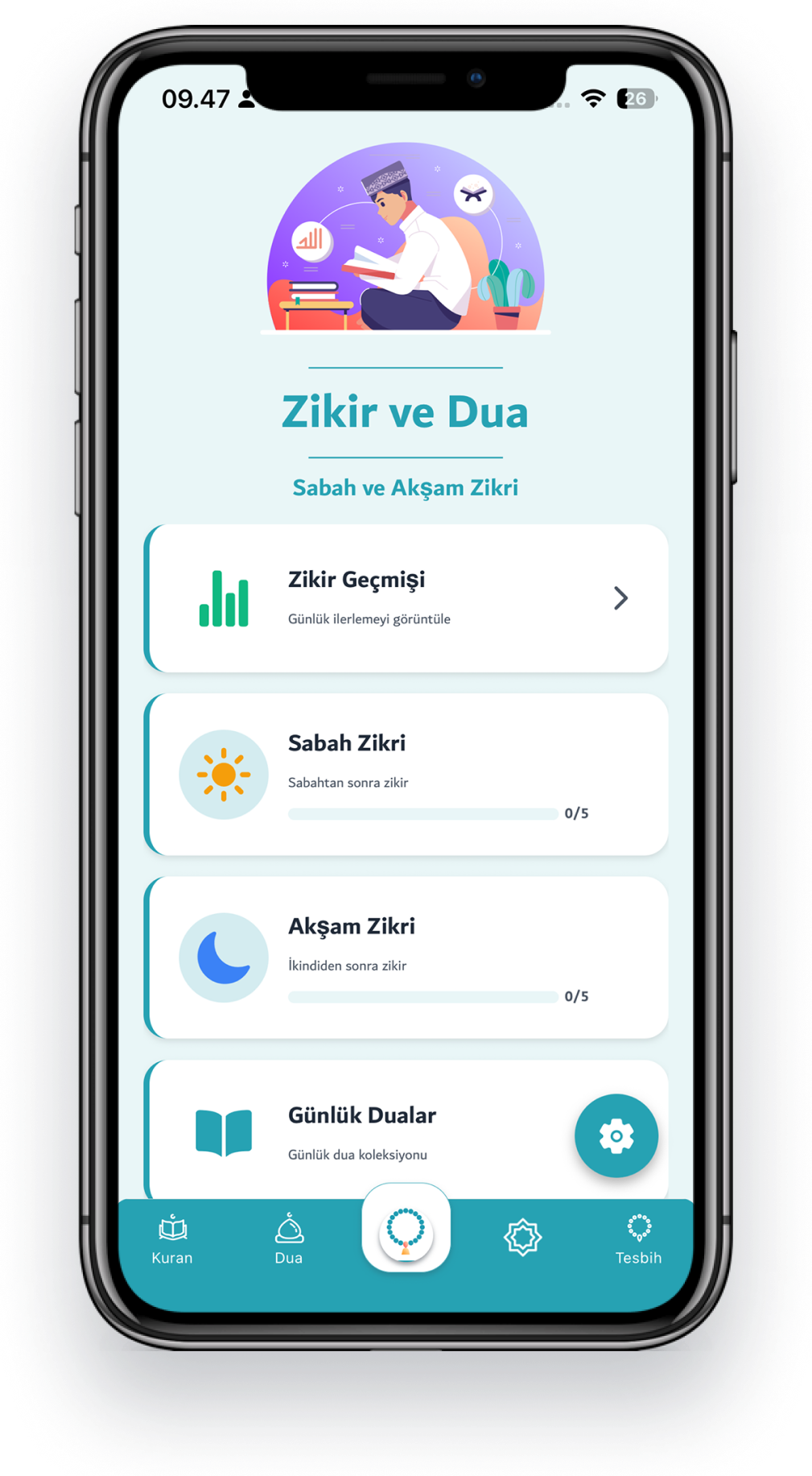 Dzikir App: Dzikir Uygulaması | Reklamsız Zikir, Kuran, Namaz Vakitleri ve Dijital Tesbih