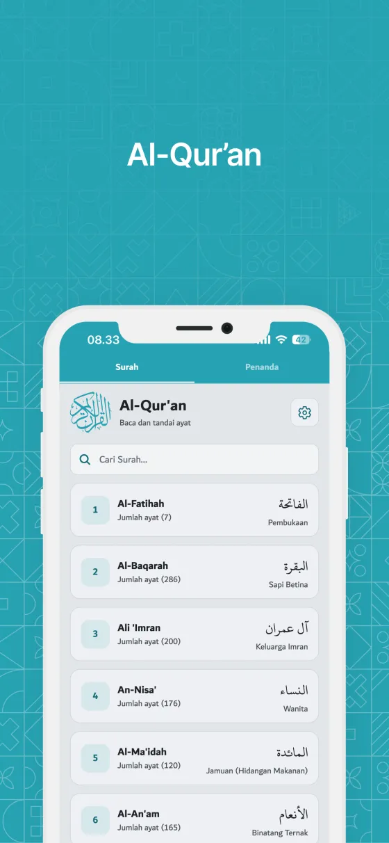 Al-Qur'an dan tajwid di Dzikir App