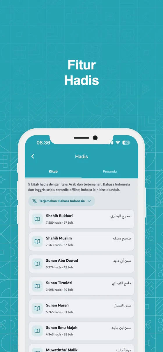Hadis di Dzikir App