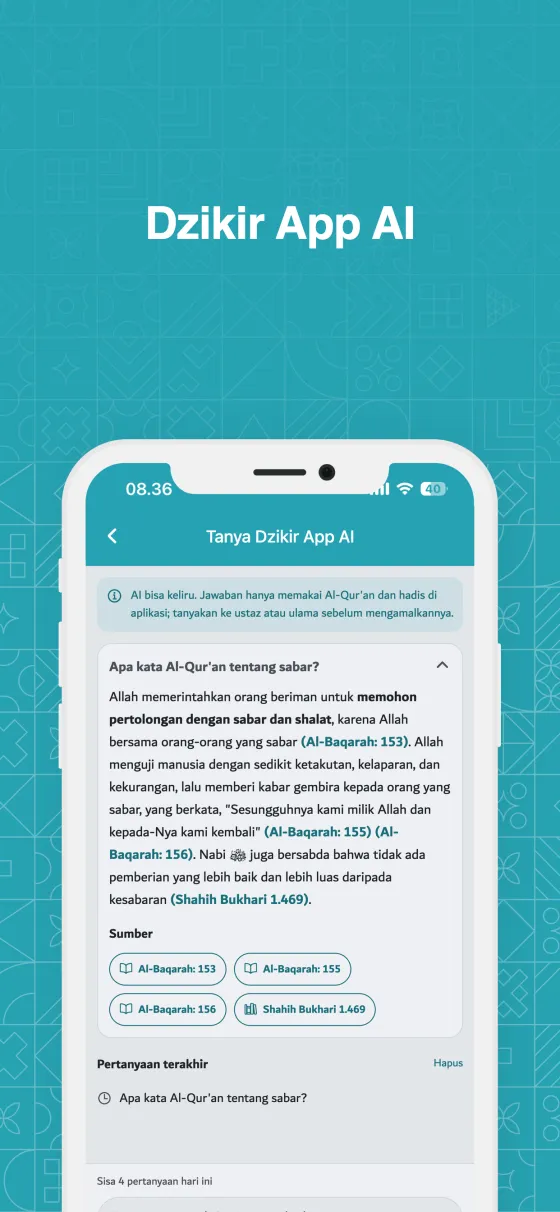 Tanya Dzikir App AI di Dzikir App