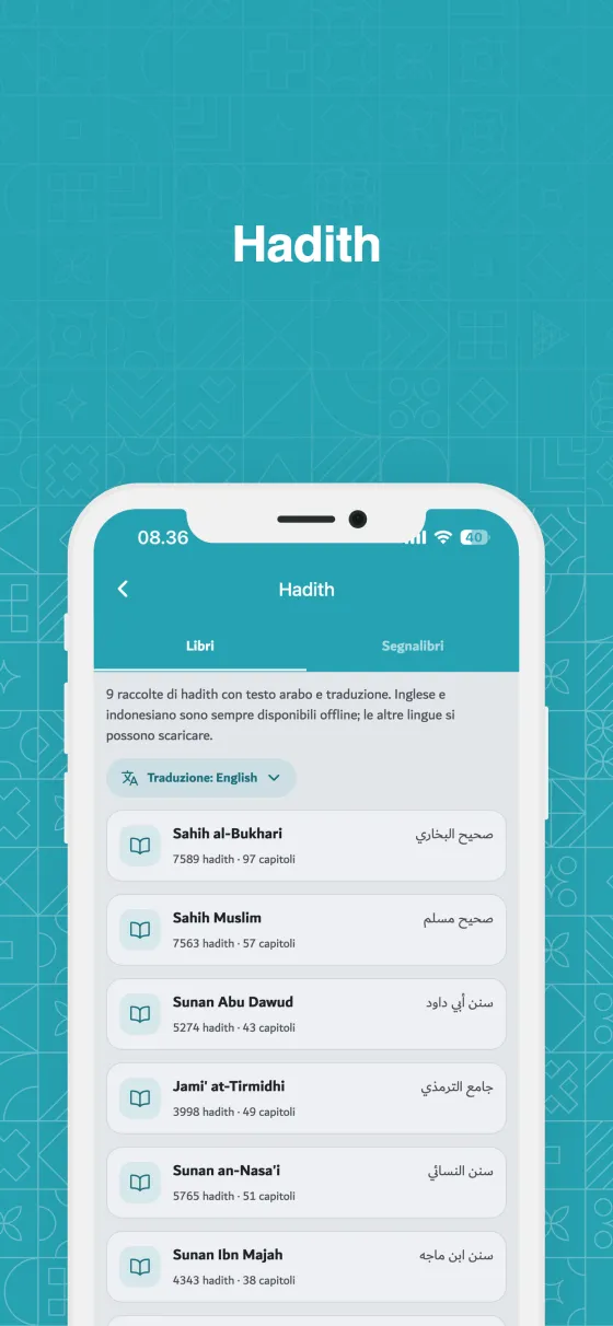 Raccolte di hadith su Dzikir App