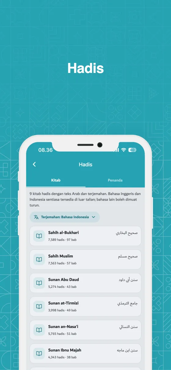 Hadis dalam Dzikir App