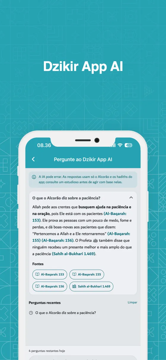 Pergunte ao Dzikir App AI no Dzikir App