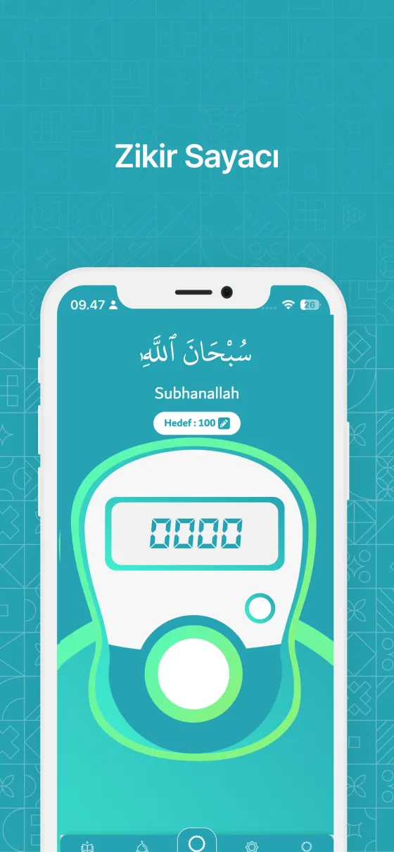 Dzikir App'te Dijital tesbih